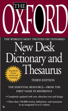 The Oxford New Desk Dictionary and Thesaurus: Third Edition Cover