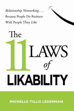 The 11 Laws of Likability: Relationship Networking ... Because People Do Business with People They Like [Paperback] Cover