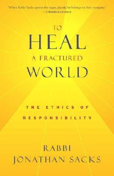 To Heal a Fractured World: The Ethics of Responsibility [Paperback] Cover