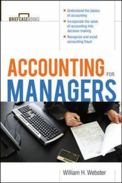 Accounting for Managers [Paperback] Cover