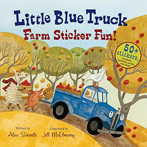 Little Blue Truck Farm Sticker Fun! [Picture Book] Cover