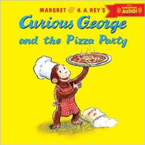 Curious George and the Pizza Party with Downloadable Audio Cover