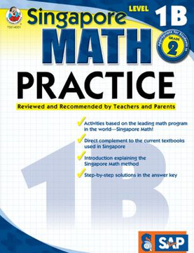 Singapore Math Practice Level 1B, Grade 2 Cover