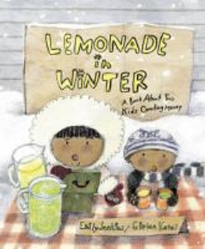 Lemonade in Winter: A Book about Two Kids Counting Money Cover