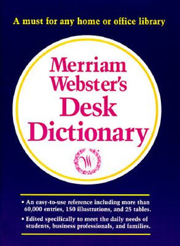 Merriam-Webster's Desk Dictionary Cover