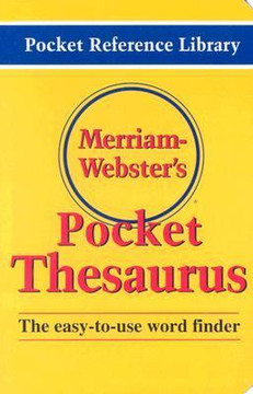 Merriam-Webster's Pocket Thesaurus Cover