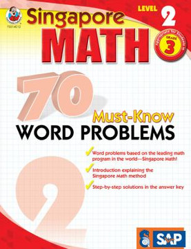 Singapore Math 70 Must-Know Word Problems Level 2, Grade 3 Cover