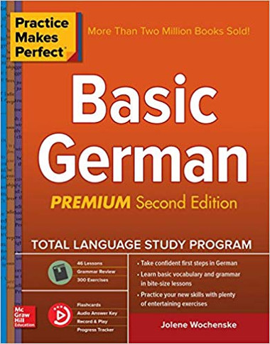 Practice Makes Perfect: Basic German, Second Edition 2nd Edition Cover