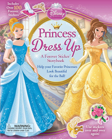 Disney Princess: Princess Dress Up: A Forever Sticker Storybook Cover