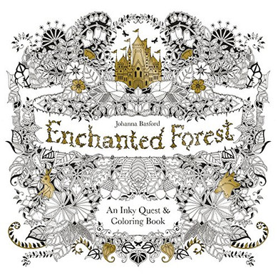 Enchanted Forest: An Inky Quest & Coloring Book Cover