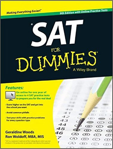 SAT For Dummies, with Online Practice Cover