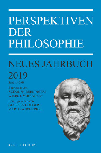 Perspektiven der Philosophie: Neues Jahrbuch. Band 45 – 2019 [9789004417601]