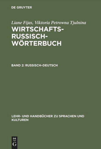 Russisch–Deutsch book cover by Liane Fijas, Viktoria Petrowna Tjulnina