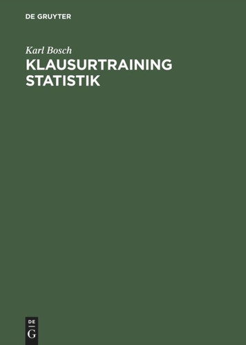 Klausurtraining Statistik book cover by Karl Bosch