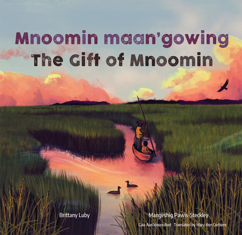 Mnoomin maan'gowing / The Gift of Mnoomin book cover by Brittany Luby