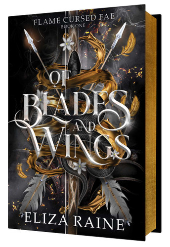 Of Blades and Wings (Flame Cursed Fae) book cover by Eliza Raine