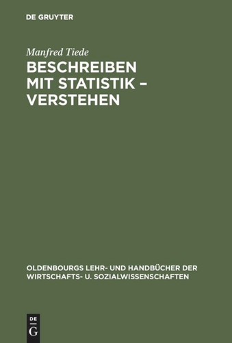 Beschreiben mit Statistik – Verstehen book cover by Manfred Tiede