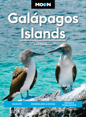 Moon Galápagos Islands: Wildlife, Snorkeling & Diving, Cruise & Tour Advice (Moon Latin America & Caribbean Travel Guide) book cover by Lisa Cho Burns, Moon Travel Guides