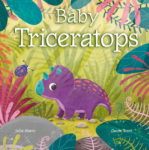 Baby Triceratops book cover by Julie Abery