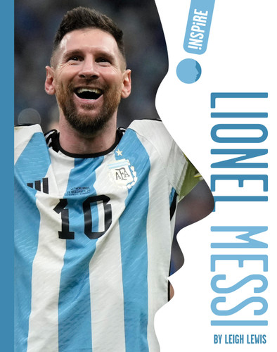 Lionel Messi book cover by Leigh Lewis