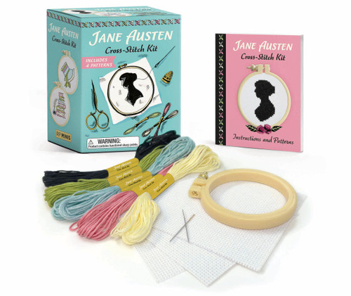 Jane Austen Cross-Stitch Kit: Includes 4 Patterns (RP Minis) book cover by Sosae Caetano, Dennis Caetano