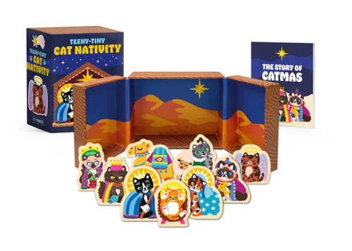 Teeny-Tiny Cat Nativity (RP Minis) book cover by Sam Stall