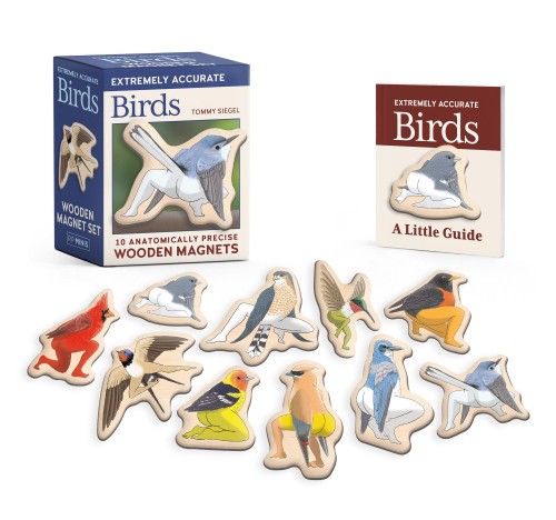 Extremely Accurate Birds Wooden Magnet Set: 10 Anatomically Precise Magnets (RP Minis) [9798894140193]