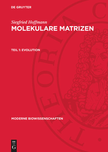 Evolution (Moderne Biowissenschaften #11, 1) [9783112717844]