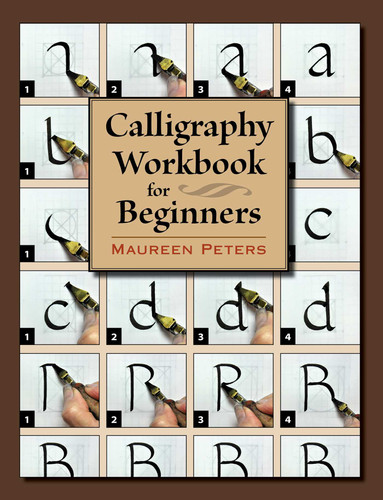 Calligraphy Workbook for Beginners book cover by Maureen Peters