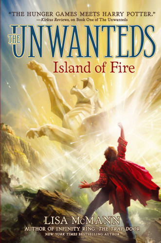 Island of Fire (The Unwanteds) book cover by Lisa McMann
