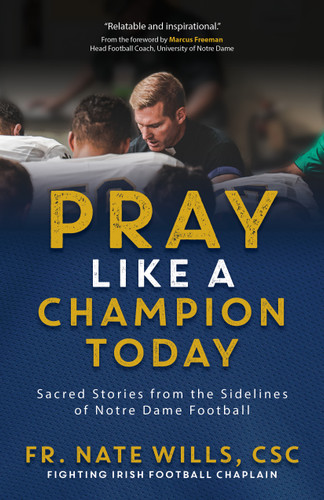 Pray Like a Champion Today: Sacred Stories from the Sidelines of Notre Dame Football book cover by Nate Wills
