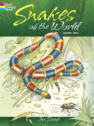 Snakes of the World Coloring Book (Dover Animal Coloring Books) book cover by Jan Sovak