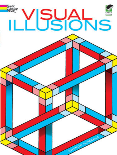 Visual Illusions Coloring Book (Dover Design Coloring Books) book cover by Spyros Horemis, Coloring Books for Adults