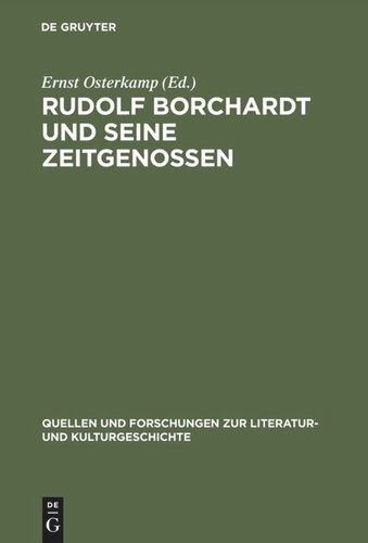 Rudolf Borchardt und seine Zeitgenossen book cover by 