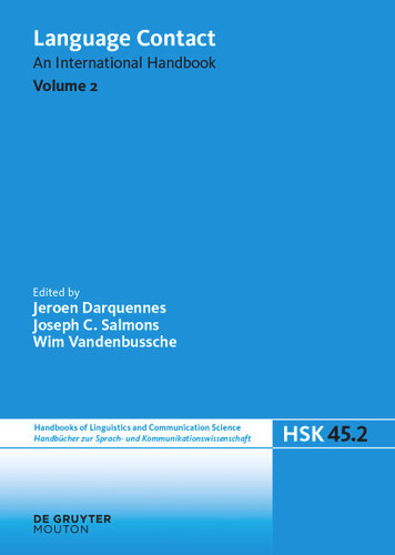 Language Contact book cover by 