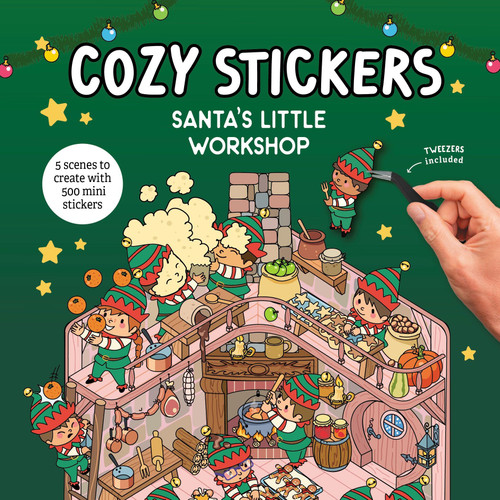 Cozy Stickers: Santa's Workshop: 5 scenes to create with 800 mini stickers (Cozy Stickers) book cover by Alain Boyer