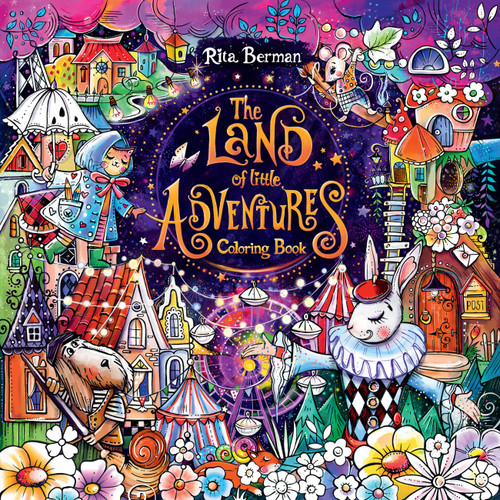 The Land of Little Adventures Coloring Book book cover by Rita Berman