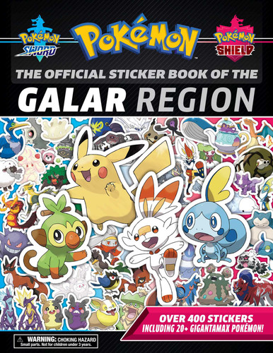 The Official Pokémon Sticker Book of the Galar Region book cover by 