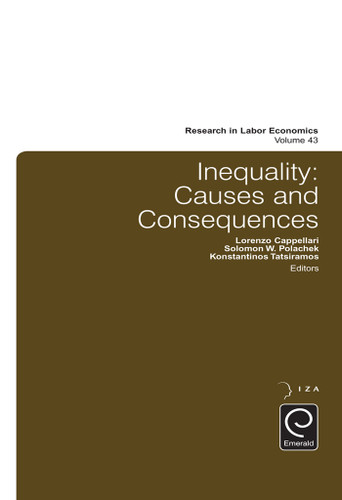 Inequality: Causes and Consequences (Research in Labor Economics #43) book cover by 