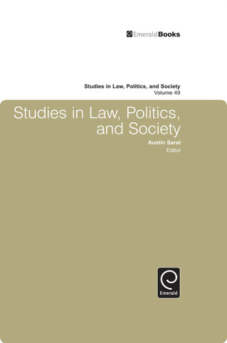 Studies in Law, Politics, and Society (Studies in Law, Politics, and Society #49) book cover by Austin Sarat