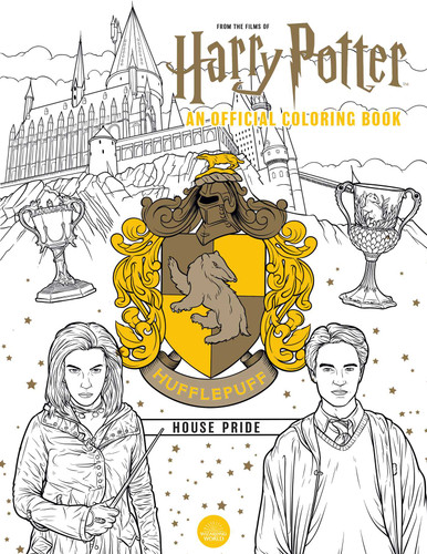 Harry Potter: Hufflepuff House Pride: The Official Coloring Book: (Gifts Books for Harry Potter Fans, Adult Coloring Books) (Harry Potter) book cover by Insight Editions