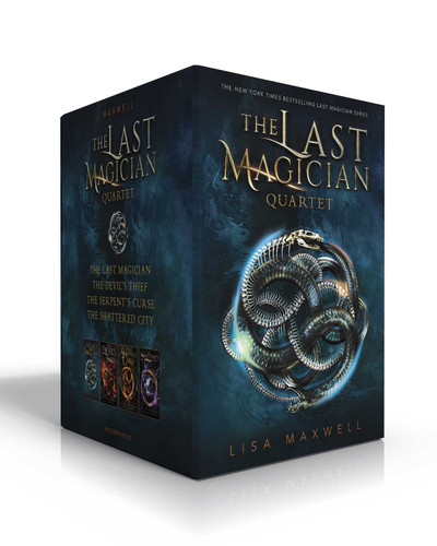 The Last Magician Quartet (Boxed Set): The Last Magician; The Devil's Thief; The Serpent's Curse; The  Shattered City (The Last Magician) book cover by Lisa Maxwell