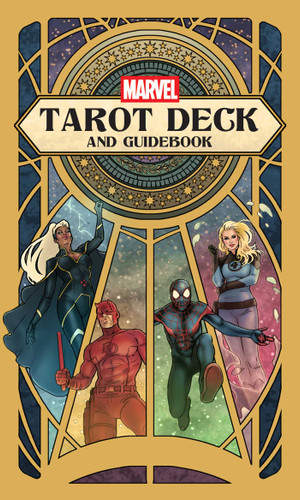 Marvel Tarot Deck and Guidebook book cover by Insight Editions