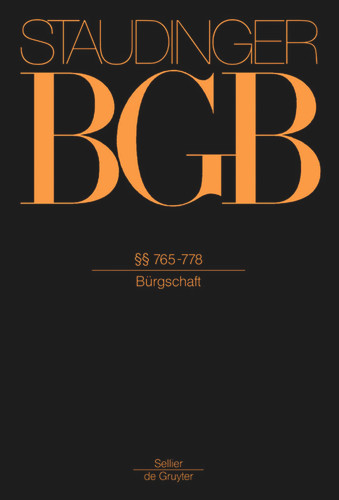 §§ 765-778: (Bürgschaft) book cover by 