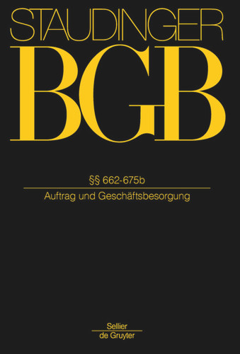 §§ 662-675b: (Auftrag und Geschäftsbesorgung) book cover by 