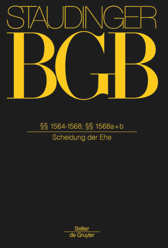 §§ 1564-1568; §§ 1568 a+b: (Scheidung der Ehe) book cover by 