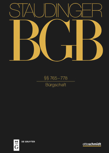 §§ 765–778: (Bürgschaft) book cover by 