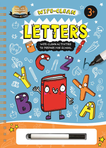 Help With Homework: Letters-Wipe-Clean Activities to Prepare for School: Includes Wipe-Clean Pen book cover by IglooBooks