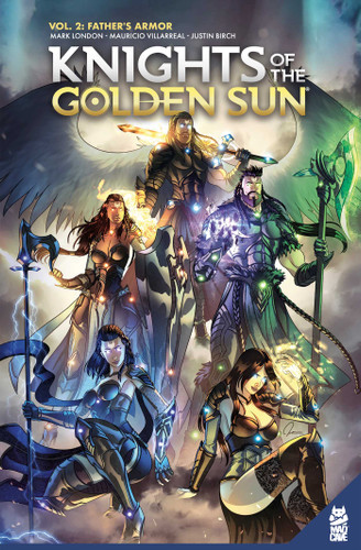 Knights of The Golden Sun Vol. 2 GN: Father's Armor (Knights of the Golden Sun) book cover by Mark London