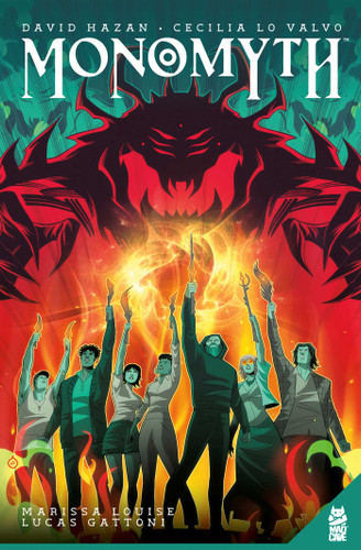 Monomyth GN book cover by David Hazan